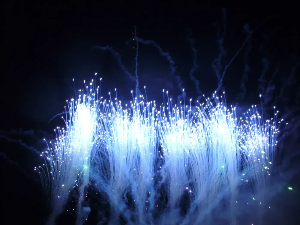 Spectacle pyrotechnique baby shower à Gargas